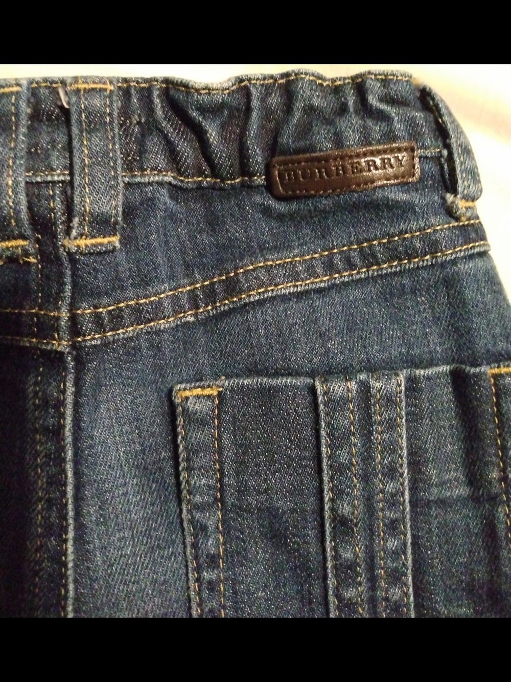Burberry Blue Denim Jeans & Oshkosh Bgosh Olive Cargo Pants - Picture 9 of 10